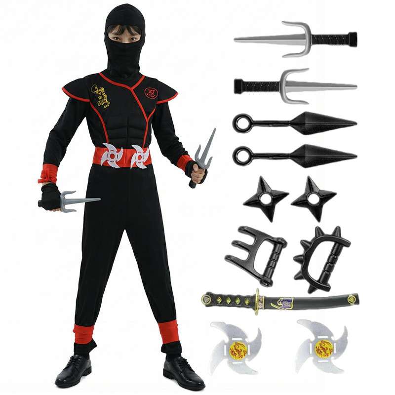 Black and Blue Ninja Costume f - Black Face Mask Pack incelemesi ve fiyatı