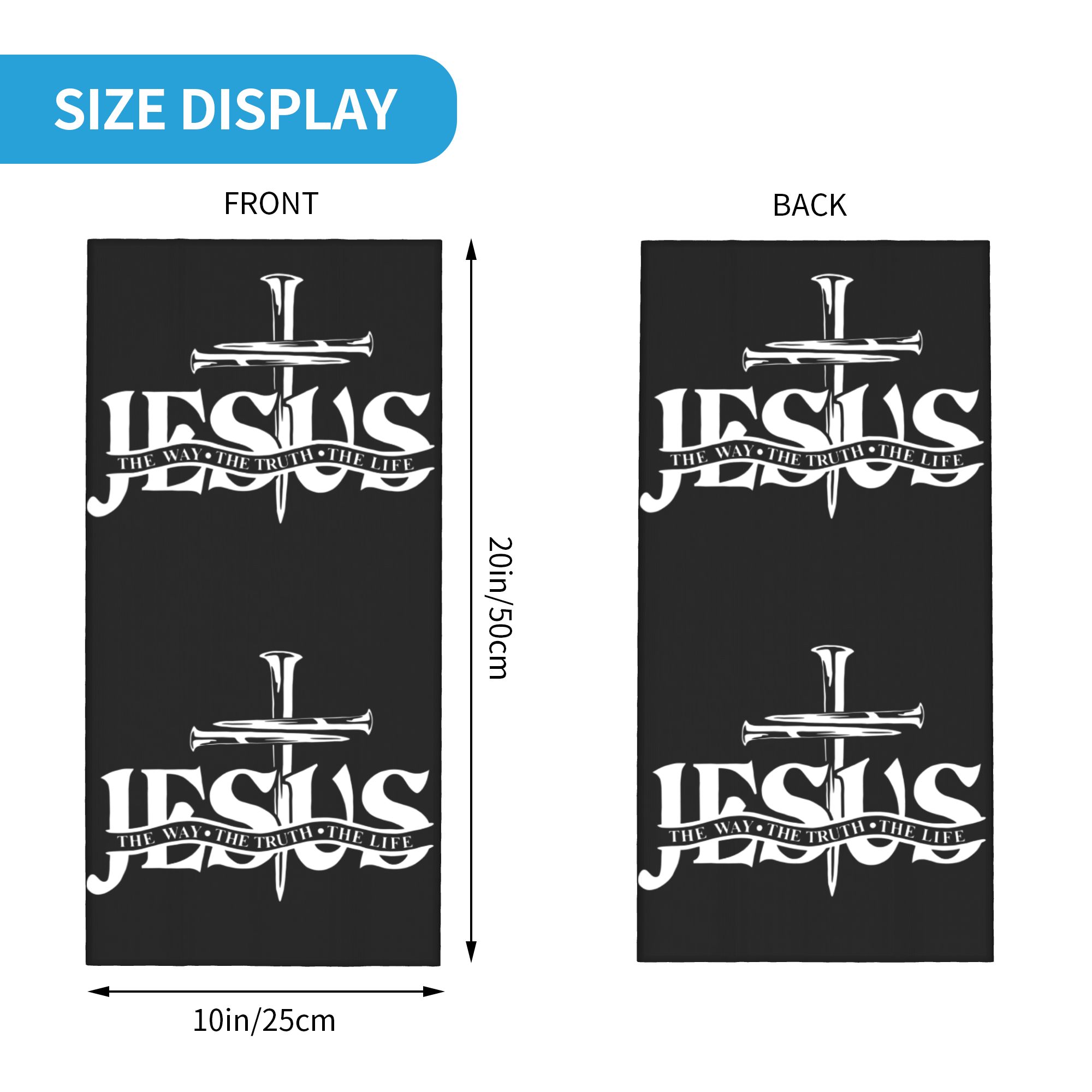 Custom Jesus The Way The Truth - Neck Gaiter Face Cover incelemesi ve fiyatı