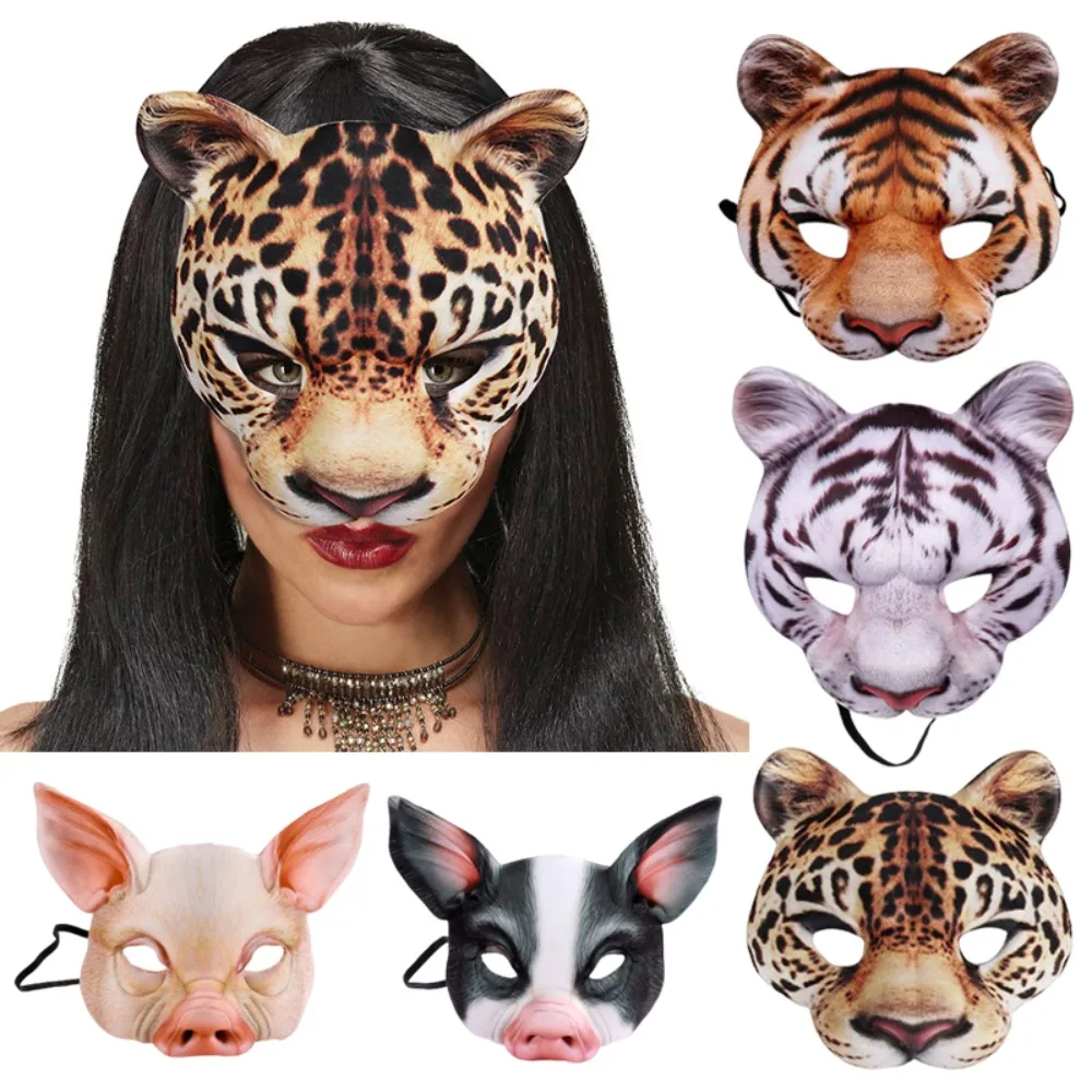 3D Animal Mask Halloween Masqu - Respirator Half Face incelemesi ve fiyatı