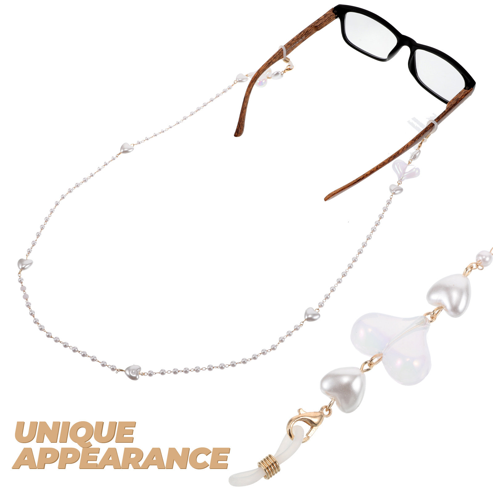 Peach Heart Mask Chain Stylish - Mask Chain Holder incelemesi ve fiyatı
