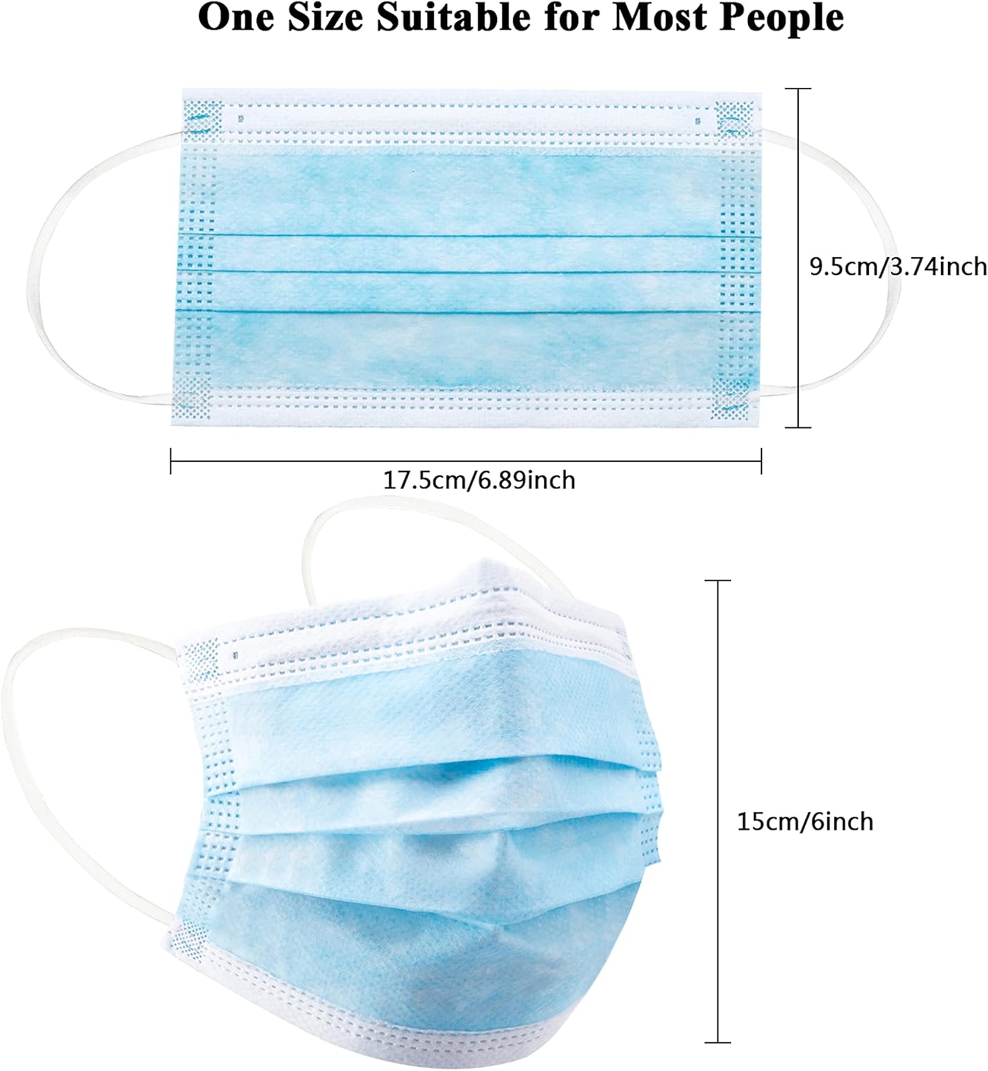 100pcs blue disposable protect - Disposable Mask Blue incelemesi ve fiyatı