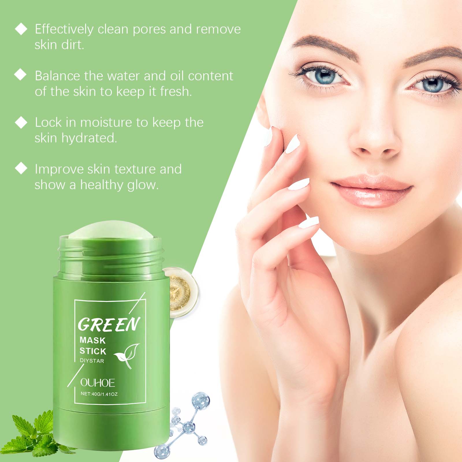 1~5PCS Green Tea Clay Stick Fo - Dust Mask Construction incelemesi ve fiyatı