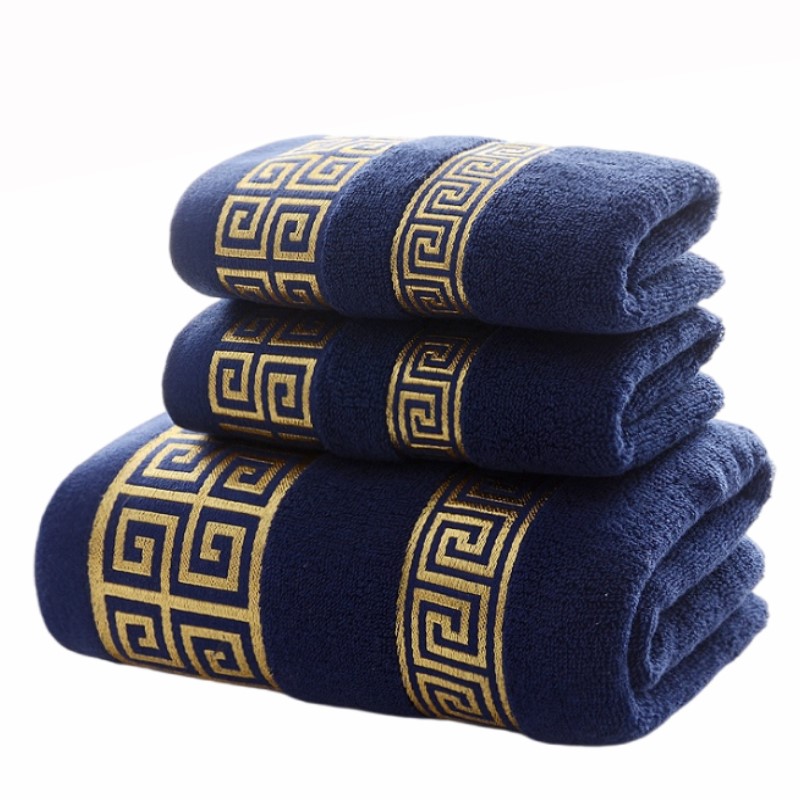 Set of 3 Cotton Bathroom Towel - Cloth Face Mask Washable incelemesi ve fiyatı