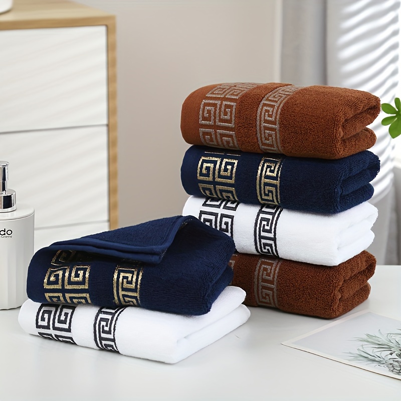 Set of 3 Cotton Bathroom Towel - Cloth Face Mask Washable incelemesi ve fiyatı