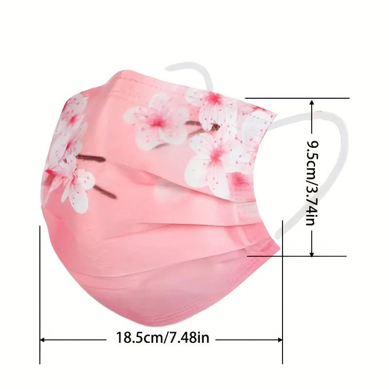 10pcs Floral Star Print Face M - Cloth Face Mask Washable incelemesi ve fiyatı