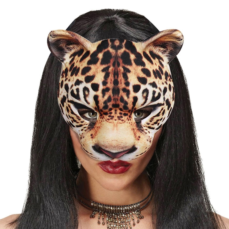 Leopard Mask Party Mask Dress  - Respirator Half Face incelemesi ve fiyatı