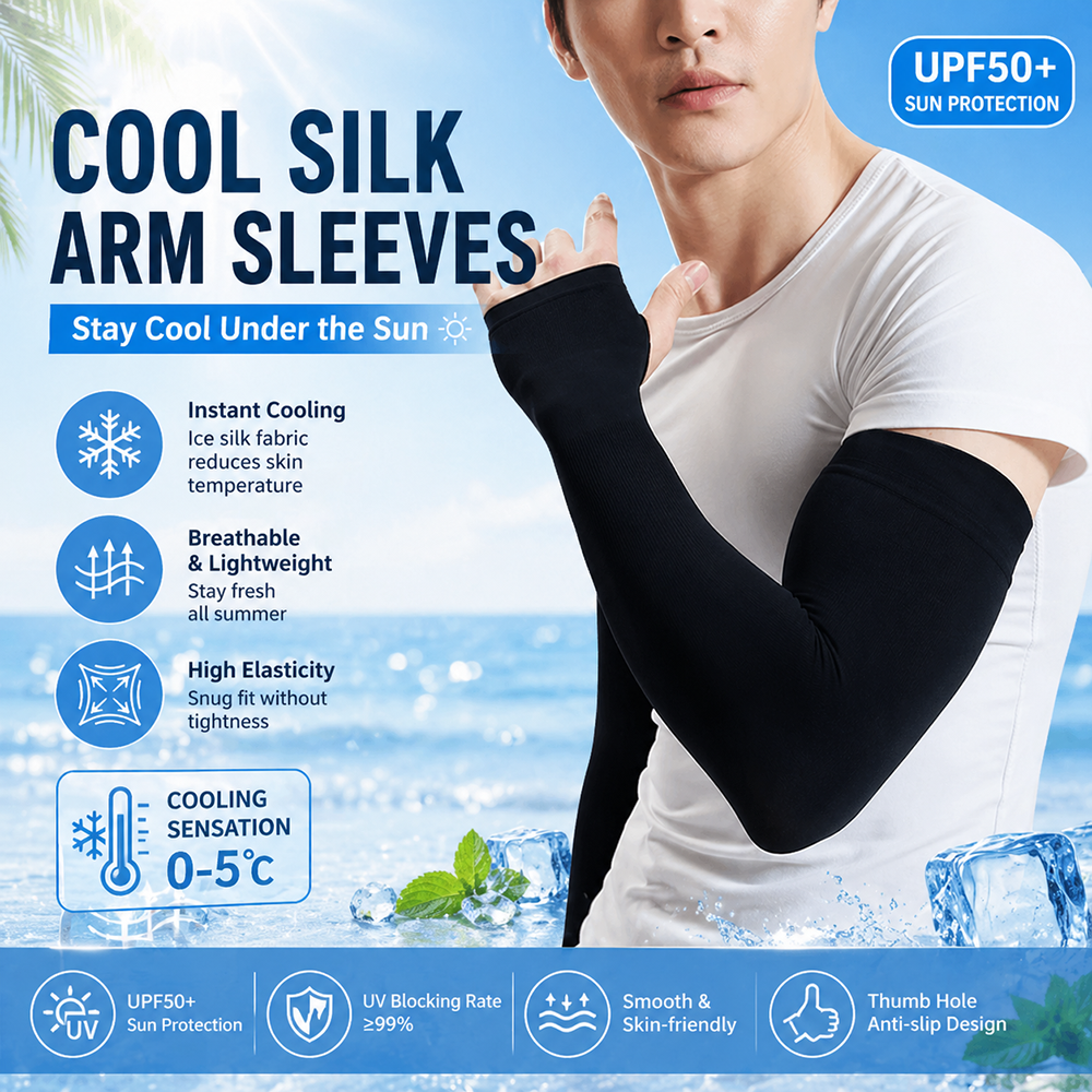 Summer Cooling Ice Silk Arm Sl - Sports Mask Breathable incelemesi ve fiyatı