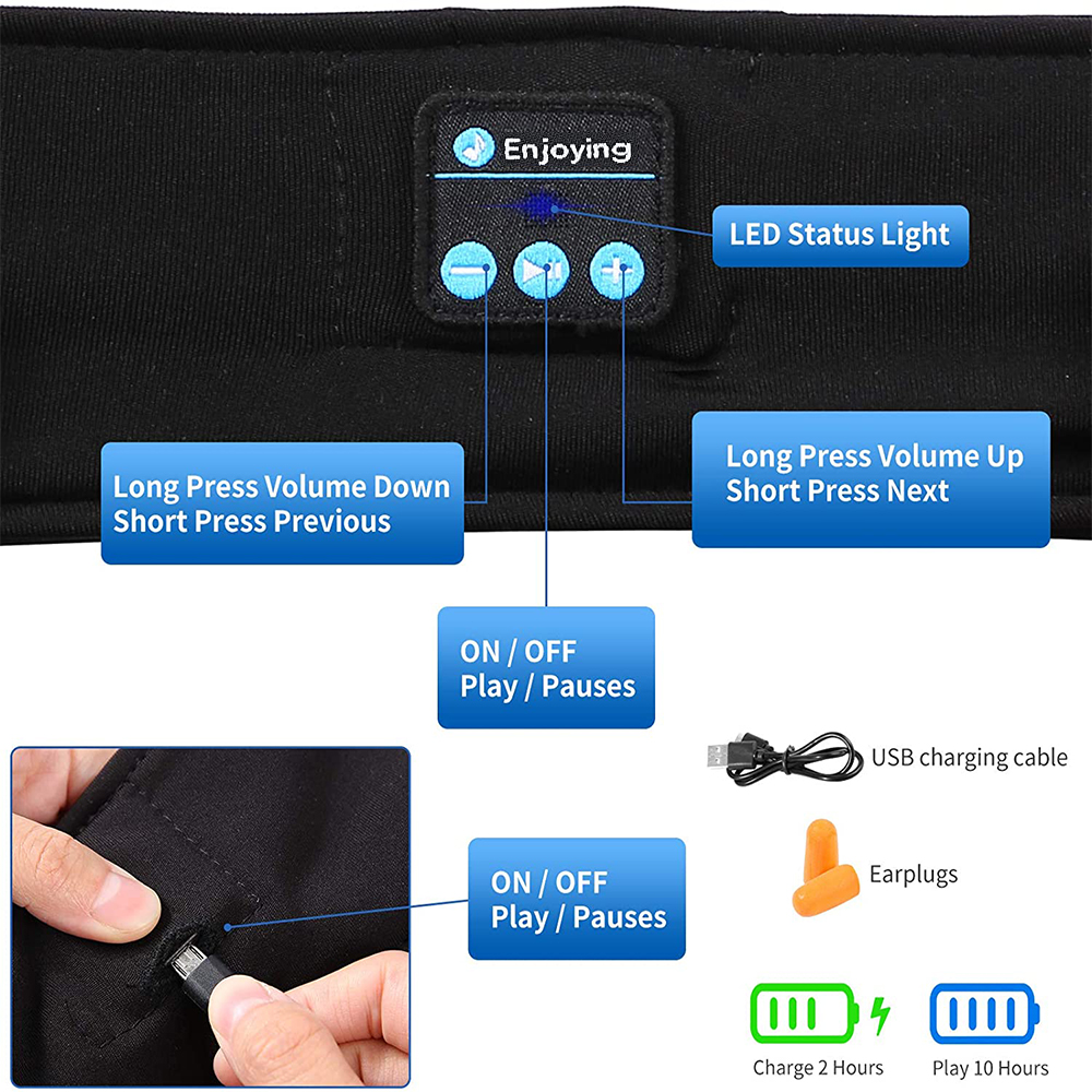 Sleep Eye Mask with Bluetooth  - Mask Lanyard Adjustable incelemesi ve fiyatı