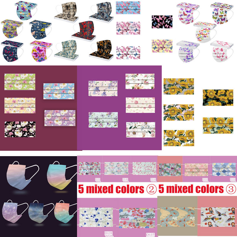 CE Print Beauty Wholesale Fish - Disposable Surgical Mask incelemesi ve fiyatı