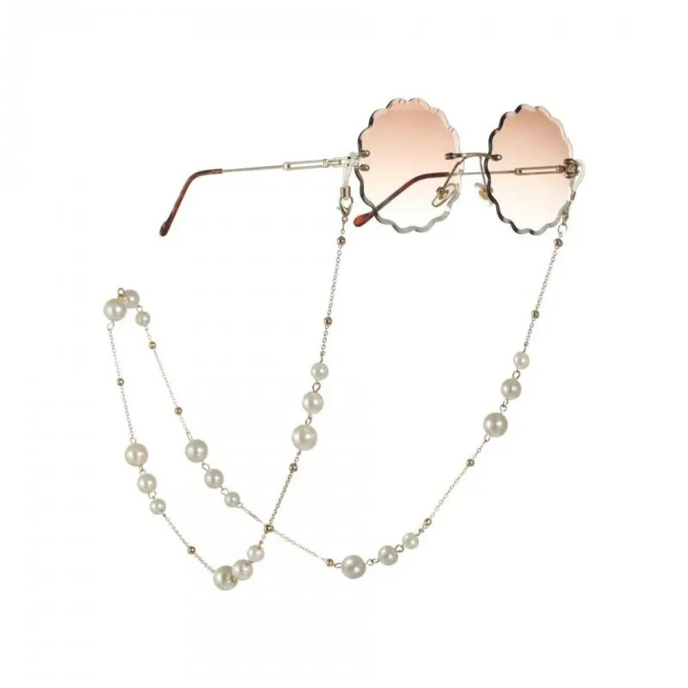 Trendy Pearl Beaded Sunglass C - Mask Lanyard Adjustable incelemesi ve fiyatı