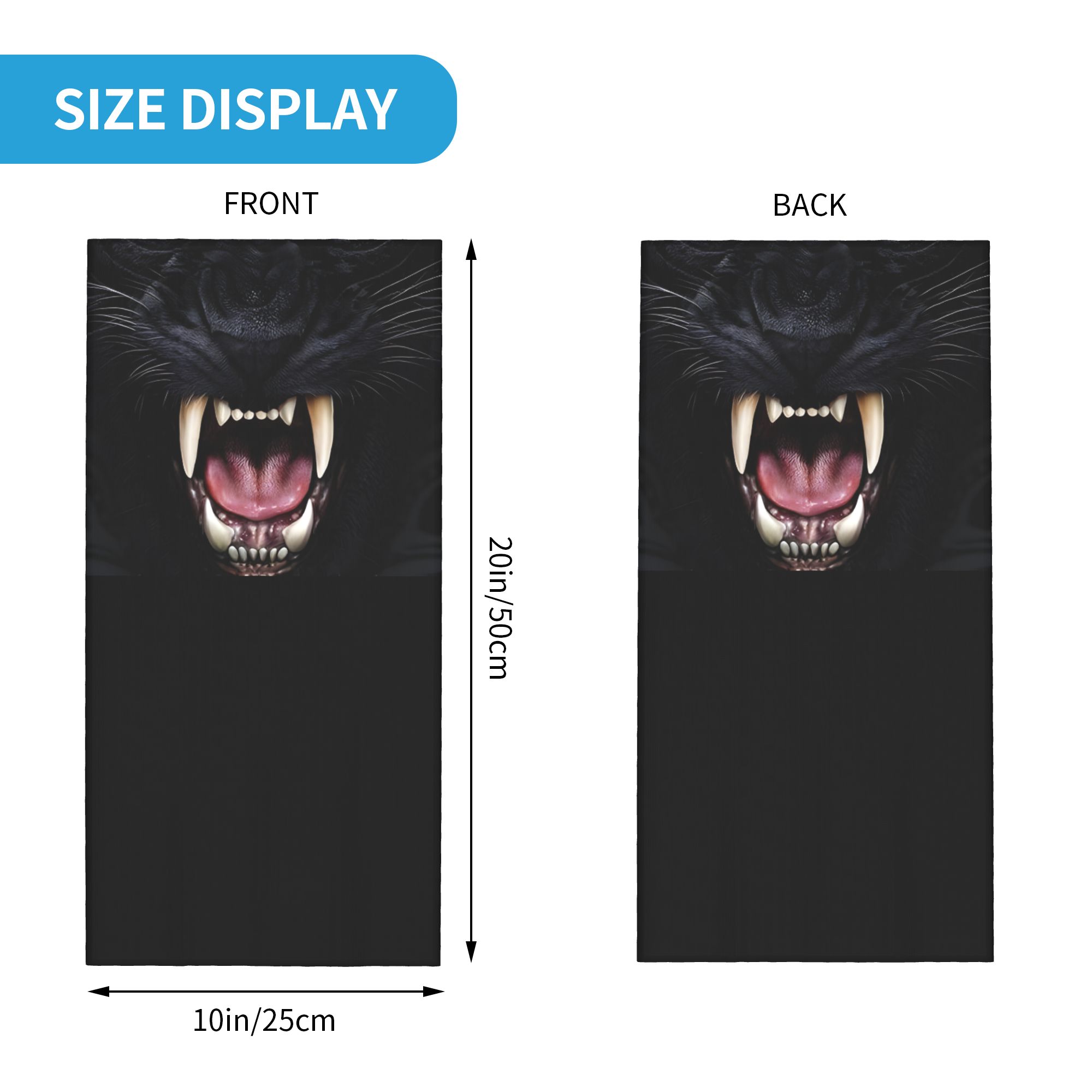 Custom Black Panther Animal He - Neck Gaiter Face Cover incelemesi ve fiyatı