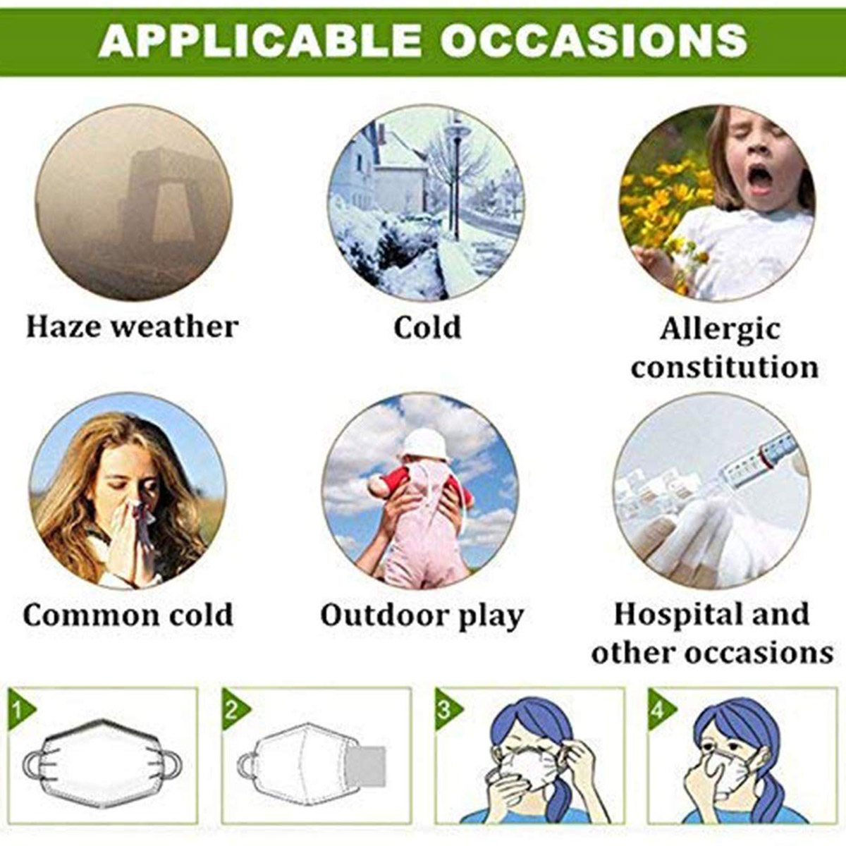 20pcs Fine Denier Face Mask Fi - Pm2.5 Filter Insert incelemesi ve fiyatı