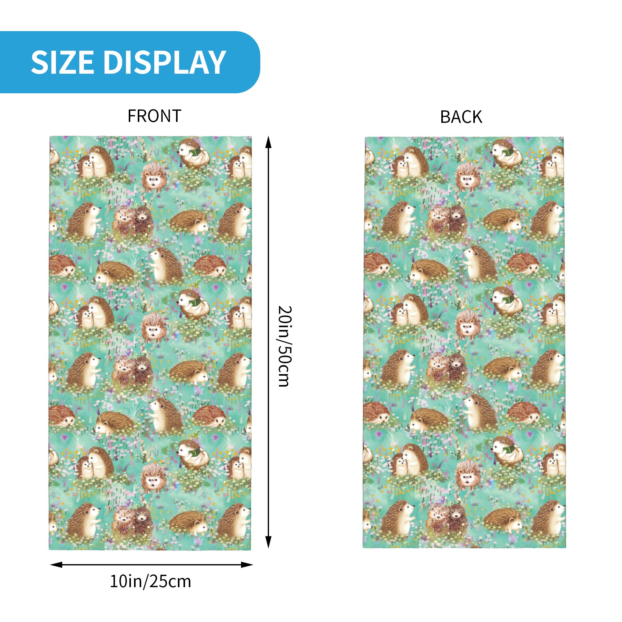 Autumn Hedgehog Spring Floral  - Neck Gaiter Face Cover incelemesi ve fiyatı