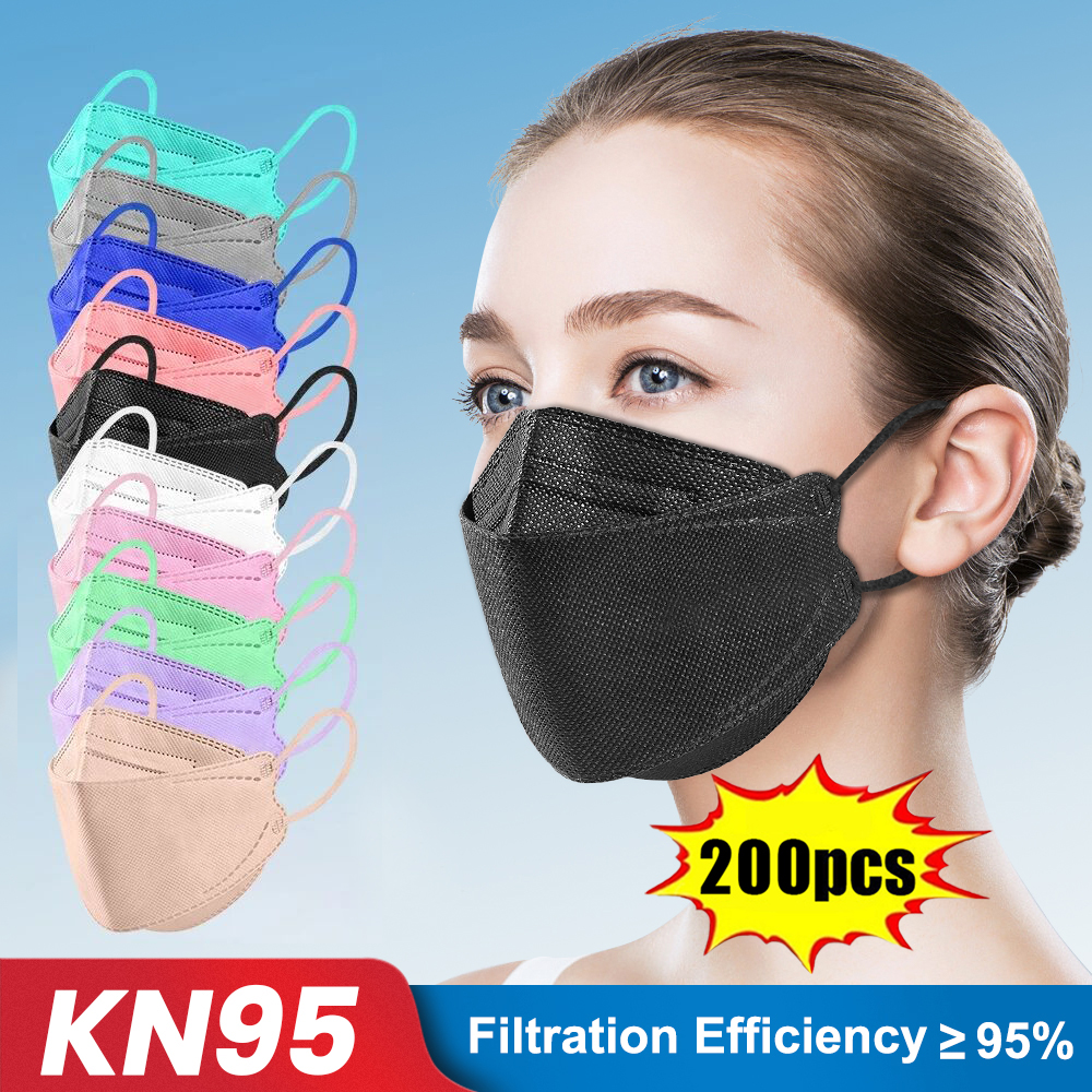 10-200pcs ffp2 mascarillas CE  - Anti Pollution Mask incelemesi ve fiyatı