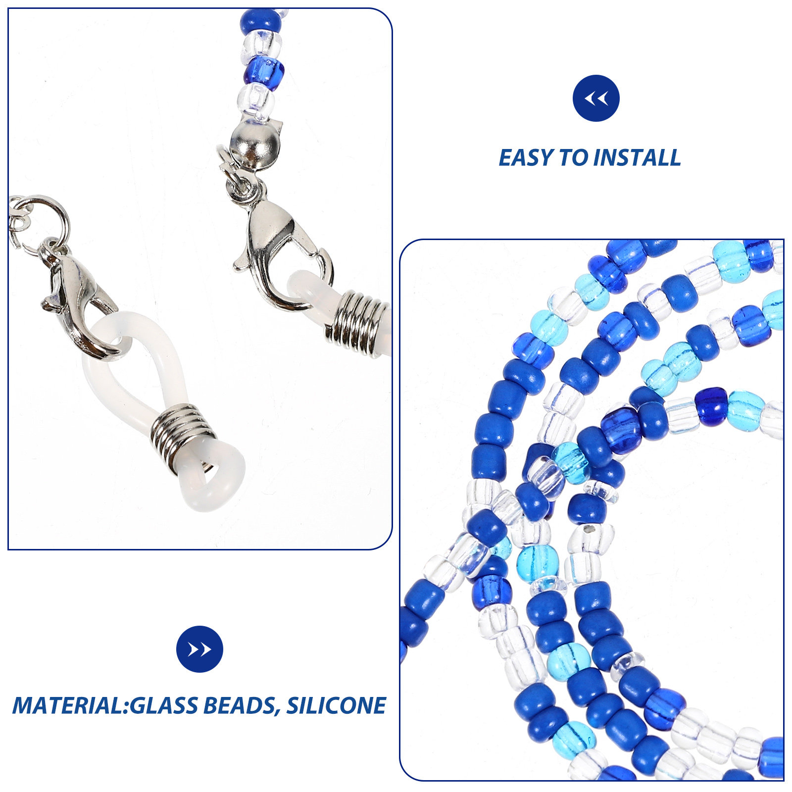 5Pcs Glasses Chain for Women B - Mask Chain Holder incelemesi ve fiyatı