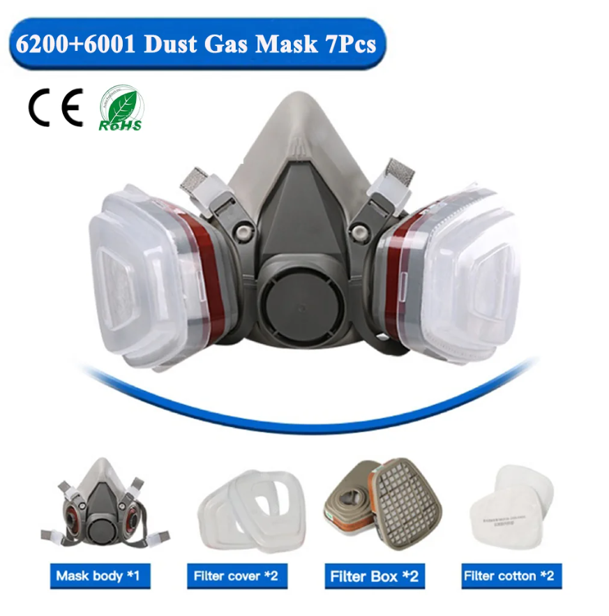 6200 Respirator Dust Gas Mask  - Face Mask Storage Box incelemesi ve fiyatı