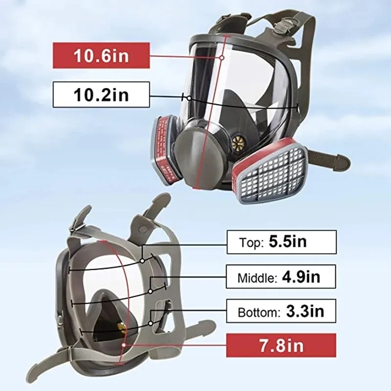 Large Size 6800 Gas Mask Full  - Kn95 Respirator Mask incelemesi ve fiyatı