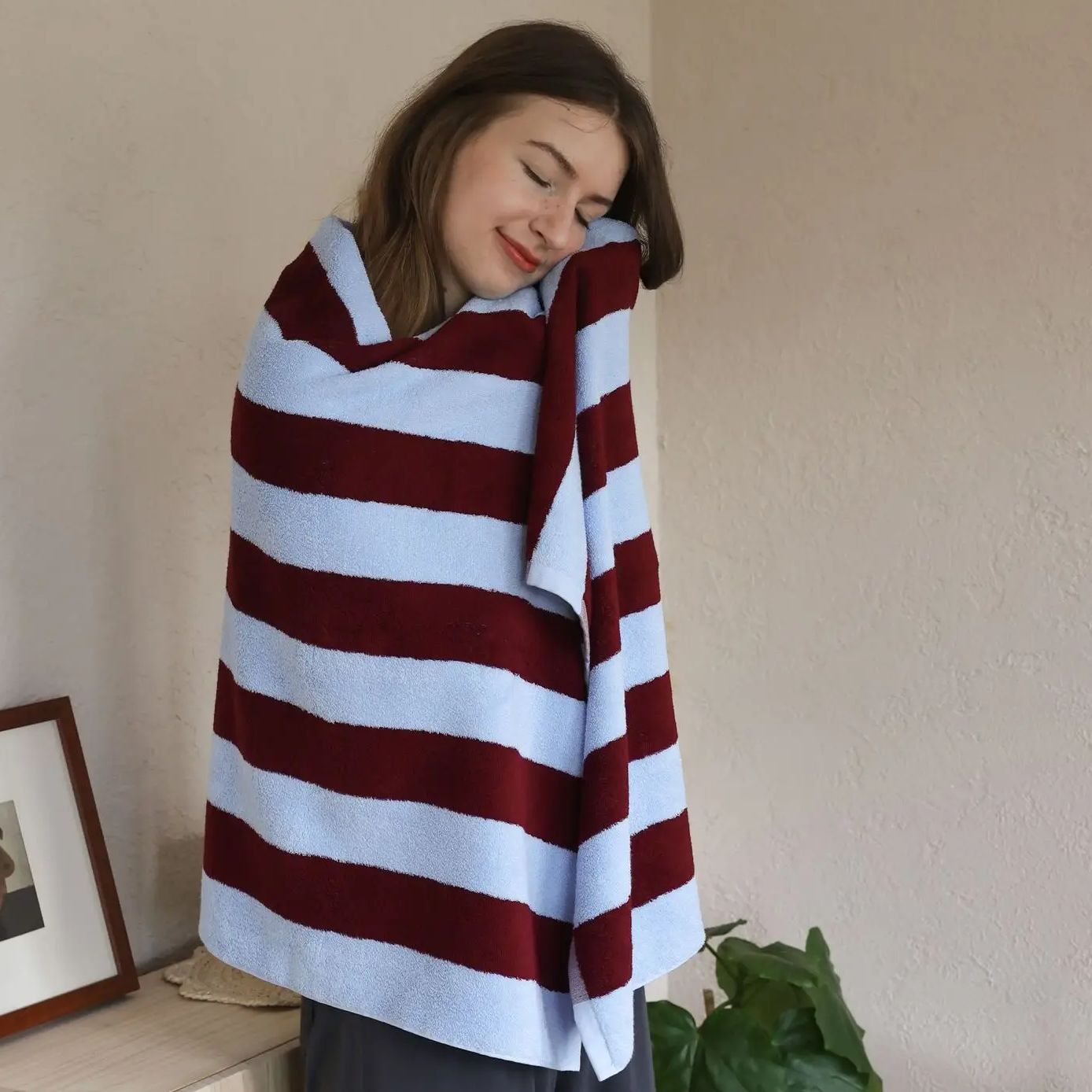 Retro Striped Pure Cotton Towe - Cloth Face Mask Washable incelemesi ve fiyatı