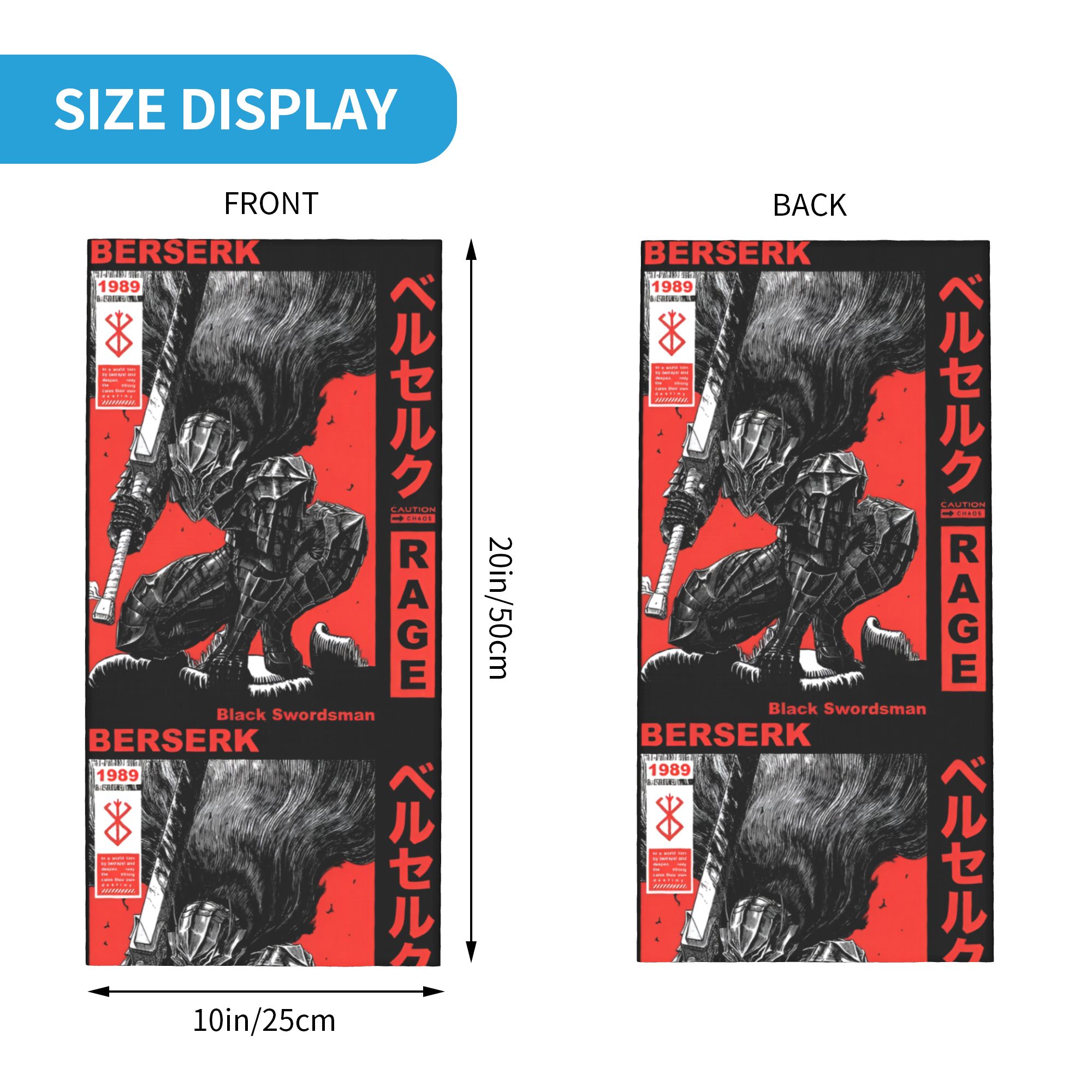Custom B-Berserks Bandana Neck - Neck Gaiter Face Cover incelemesi ve fiyatı