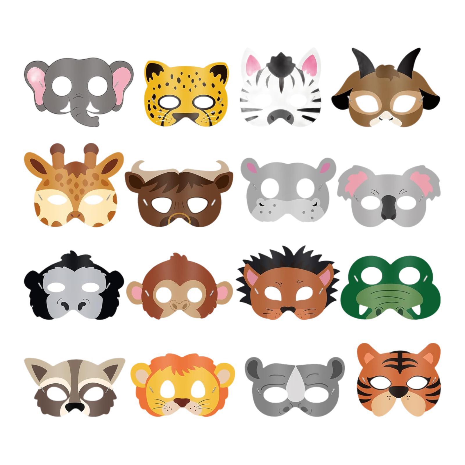 16 Pieces Animal Face Mask Cut - Kids Face Mask incelemesi ve fiyatı
