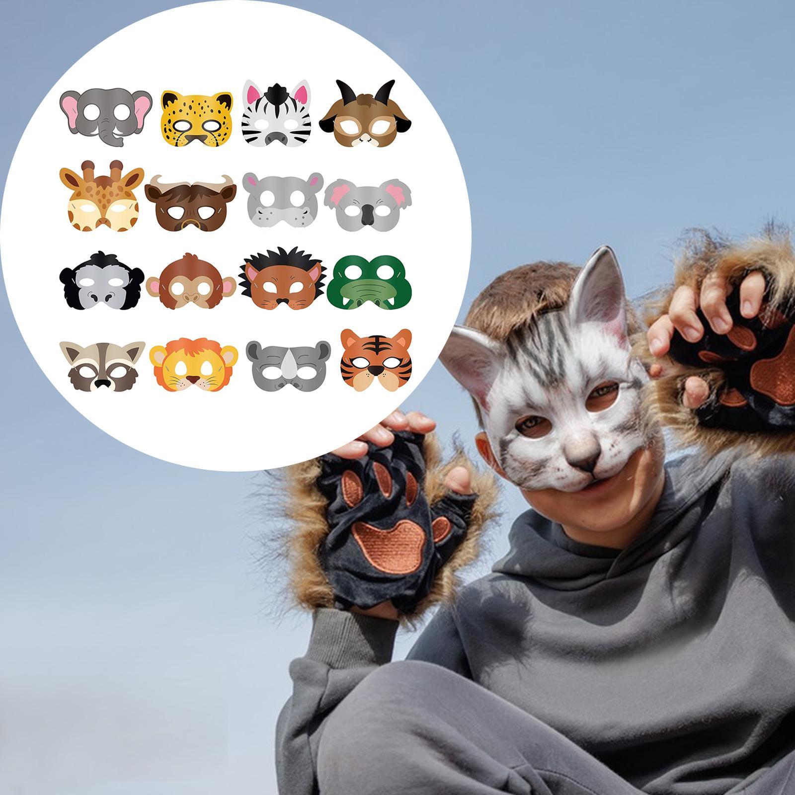 16 Pieces Animal Face Mask Cut - Kids Face Mask incelemesi ve fiyatı