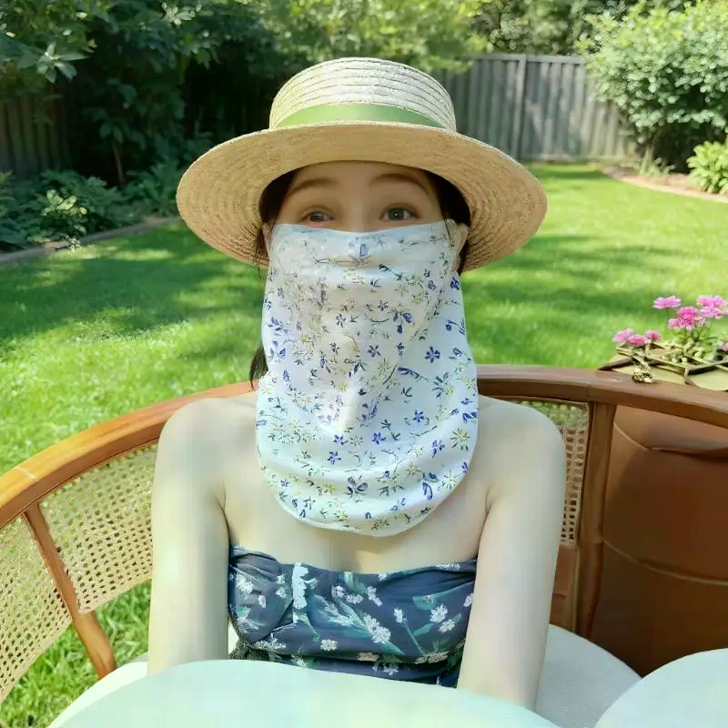 Flowers Summer Sunscreen Mask  - Kids Face Mask incelemesi ve fiyatı