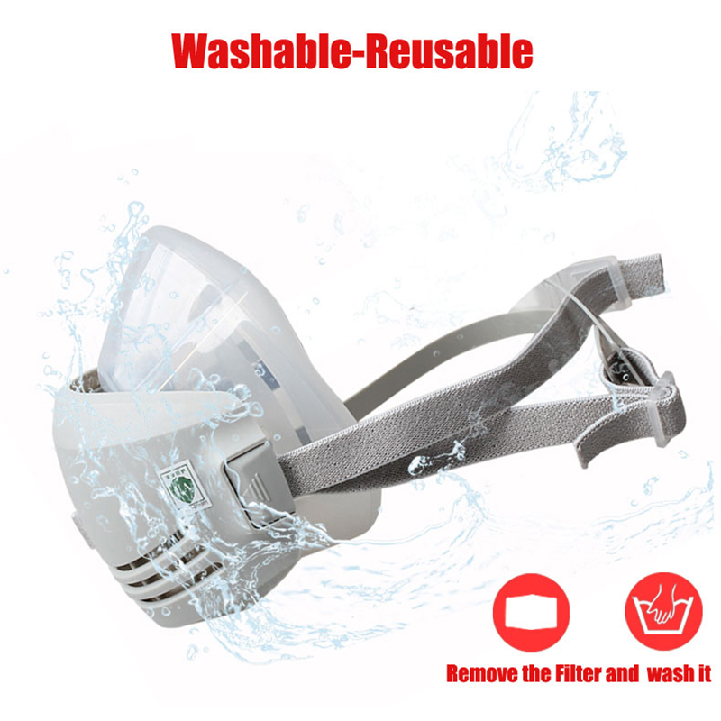 Silicone Dust-proof Gas Mask R - Respirator Half Face incelemesi ve fiyatı