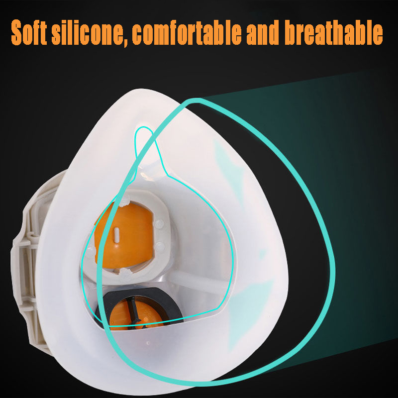 Silicone Dust-proof Gas Mask R - Respirator Half Face incelemesi ve fiyatı
