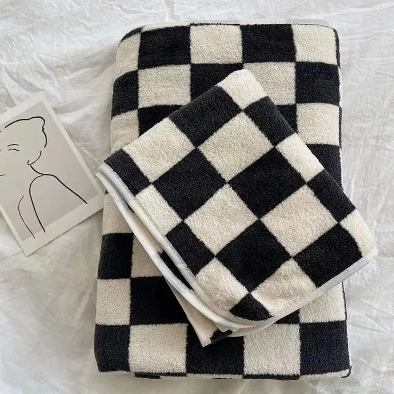 Checkerboard Pattern Bath Towe - Cloth Face Mask Washable incelemesi ve fiyatı
