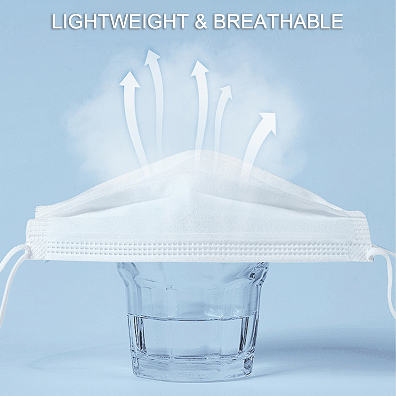 50Pcs 3-layer Mask Face Masks  - Disposable Mask Blue incelemesi ve fiyatı