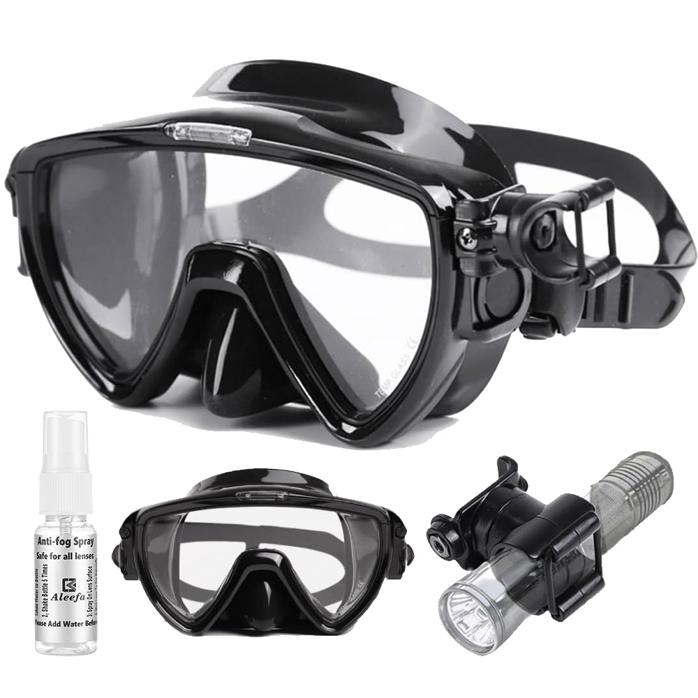 Scuba Diving Mask with flashli - Silicone Mask Bracket incelemesi ve fiyatı